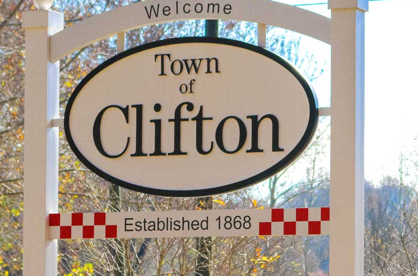 Sign for Clifton VA